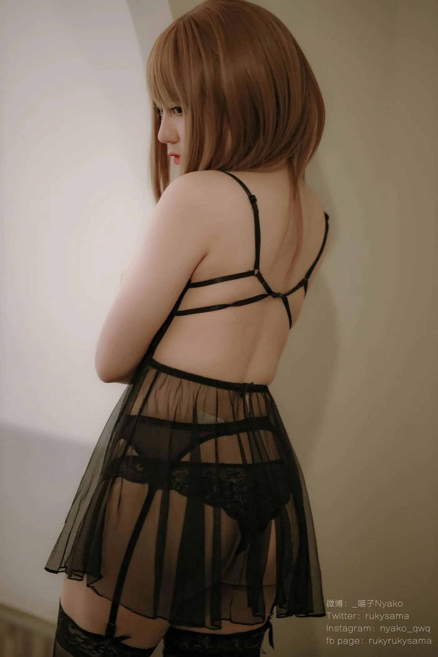 Nyako喵子 – NO.27 温泉蕾丝睡衣-睡衣 [85P]插图6